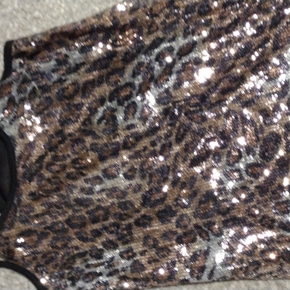 Cheetah print sequined top - Picture 6 of 12